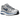 Nike P-6000 Laser Blue baskets vue latérale avec maille argentée, superpositions en cuir blanc et détails swoosh bleu vif