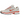 Baskets Nike P-6000 White Platinum Tint Black Picante Red vue de profil avec mesh blanc, renforts en cuir noir et logo Swoosh rouge.