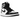 Air Jordan 1 Retro High Silver Toe baskets vue latérale avec empeigne argentée brillante sur le bout, tige noire, panneaux blancs et logo swoosh.