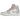Baskets Air Jordan 1 Retro High OG Seafoam vue latérale avec empeigne en cuir blanc et vert menthe, laçage classique et semelle extérieure en gomme