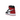 Air Jordan 1 Retro High Satin Black Toe baskets vue latérale avec bout en satin noir, détails rouges sur le talon et cuir blanc classique.