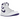 Air Jordan 1 Retro High Court Purple baskets vue latérale avec empiècements en cuir blanc, détails violets et logo Swoosh noir