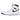 Air Jordan 1 Retro High Court Purple baskets vue latérale avec empeigne en cuir blanc, détails violets au talon et le logo Swoosh noir classique