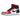 Air Jordan 1 Retro High Satin Snake Chicago baskets vue latérale avec satin rouge, détails en cuir blanc, motif peau de serpent noir et Swoosh.