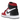 Air Jordan 1 Retro High Satin Snake Chicago baskets en vue latérale, mettant en avant la finition satinée rouge et le motif peau de serpent noir.
