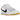 Nike SB Dunk Low Pro White Gum baskets vue latérale avec empeigne blanche, logo swoosh emblématique et une semelle extérieure en gomme classique.