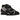 Nike Romaleos 4 Black White baskets en vue sous angle avec une tige noire, une semelle blanche et des brides