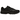 Nike P-6000 Black baskets vue latérale avec empeigne en mesh et cuir noir, détails argentés, swoosh noir et semelle amortissante confortable.