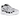 Nike P-6000 Pure Platinum baskets vue latérale avec détails argentés, empeigne en mesh blanc et lacets blancs sur une semelle en caoutchouc