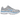 Nike P-6000 Metallic Silver University Blue baskets vue latérale avec empeigne en maille argentée, détails bleu ciel et semelle extérieure blanche.