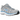 Nike P-6000 Metallic Silver University Blue baskets vue latérale avec empeigne en mesh argenté, détails bleus et semelle blanche