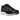 Baskets Nike P-6000 Black White Metallic Silver vue latérale avec détails argentés, mesh blanc et virgule Nike noire sur une semelle confortable