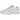 Nike P-6000 Triple White baskets vue latérale avec design en mesh blanc superposé, laçage classique et semelle extérieure en caoutchouc blanc.
