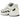 Nike P-6000 Sail Wolf Grey baskets en vue latérale avec tige en mesh crème, empiècements en cuir gris et rayures emblématiques sur les côtés.