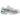Nike P-6000 Dusty Cactus baskets vue latérale avec mesh blanc, détails argentés et le logo swoosh vert caractéristique sur le côté