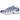Nike P-6000 Racer Blue Metallic Silver White baskets vue latérale avec empeigne en mesh argenté, détails bleus et semelle blanche
