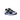 Baskets Nike Zoom Vomero 5 White Racer Blue Black vue latérale avec empeigne en mesh blanc, détails bleus et Swoosh noir.
