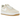 Nike Air Force 1 Low Premium Light Cream Gum baskets vue en angle avec une tige en cuir dans les tons beiges et une semelle gomme marron