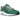 Nike Air Max 1 Limeade baskets en vue latérale avec empeigne en cuir vert vif, motif réfléchissant, lacets verts et unité Air visible dans la semelle.