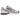 Nike Air Zoom Spiridon Cage 2 Metallic Silver baskets vue latérale avec empeigne argentée métallisée, unité Air visible et semelle blanche