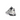 Nike Air Zoom Spiridon Cage 2 Metallic Silver baskets vue latérale avec empeigne en mesh argenté brillant, détails gris et unité Air visible