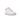 Nike Air Force 1 LX Reveal Black Swoosh baskets vue latérale avec empeigne en cuir blanc, boîte à orteils perforée et swoosh noir distinct
