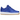 Nike Air Force 1 Low CLOT Blue Silk baskets vue latérale avec une empeigne en soie bleue à motifs détaillés, semelle intermédiaire et lacets blancs.