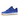 Nike Air Force 1 Low CLOT Blue Silk baskets vue latérale avec motif en soie bleue détaillée, semelle intermédiaire blanche et gomme.