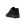 Nike Air Force 1 Low '07 WB Triple Black Nubuck baskets en vue latérale avec empeigne en nubuck noir, lacets assortis et semelle entièrement noire