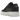 Nike Air Force 1 Pixel Black White baskets vue latérale avec empeigne en cuir noir, semelle intermédiaire pixelisée et Swoosh blanc.