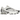 Nike Air Max Plus 3 Leather White Black baskets vue latérale anglée avec empeigne en cuir blanc, détails noirs et structure de talon emblématique.