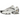 Nike Air Max Plus 3 Leather White Black baskets vue latérale avec empeigne en cuir blanc, détails dégradés noirs et unité Air visible