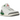 Air Jordan 3 Retro Lucky Green baskets profil latérale avec motif éléphant iconique, empeigne blanche et accents verts vifs au talon
