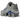Nike Shox TL Wolf Grey Metallic Silver Blue baskets vue latérale avec empeigne argentée, détails bleus et la semelle à amorti Shox iconique