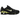 Nike Shox TL Black Dynamic Yellow Metallic Silver baskets vue latérale avec empeigne noire, détails jaunes et semelle à colonnes Shox caractéristique