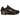 Nike Shox TL Black University Red baskets profil latéral avec empeigne en maille noire, amorti Shox rouge emblématique et Swoosh noir distinctif
