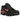 Nike Shox TL Black University Red baskets vue latérale avec empeigne noire, colonnes Shox emblématiques au talon et détails rouges sur semelle