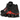 Nike Shox TL Black University Red baskets vue latérale avec empeigne en mesh noir, colonnes d'amorti Shox caractéristiques et détails rouges
