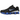 Baskets Nike Shox TL Black Racer Blue Metallic Silver vue de profil avec semelle à ressorts Shox, mesh noir et détails bleus