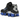 Nike Shox TL Black Racer Blue Metallic Silver baskets vue latérale avec mesh noir, détails bleu vif et colonnes d'amorti emblématiques visibles