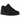 Nike Air Max 90 Recraft Triple Black baskets en profil latéral avec empeigne en cuir et mesh noir et unité d'amorti Air visible
