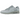 Nike Air Max 90 Wolf Grey baskets vue latérale montrant le coloris gris iconique, l'unité Air visible au talon et le logo Swoosh classique sur le côté.