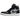 Air Jordan 1 Zoom CMFT Black Light Smoke Grey baskets vue latérale avec des empiècements en cuir noir, des détails en daim gris et lacets blancs.