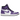 Air Jordan 1 High Zoom Air CMFT Crater Purple baskets vue latérale avec tons gris et violets, détails en daim et semelle mouchetée.