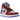 Air Jordan 1 High Zoom Air CMFT Team Red baskets vue latérale avec empeigne rouge, détails blancs, swoosh noir et semelle intermédiaire blanche.