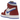 Air Jordan 1 High Zoom Air CMFT Team Red baskets vue latérale avec empeigne rouge, logo swoosh noir et semelle rouge et blanche