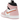 Air Jordan 1 High Zoom Air CMFT Pink Glaze Cactus Flower baskets vue latérale avec empeigne rose, Swoosh noir découpé et semelle blanche