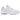 Nike Air Max 95 Essential White Grey Fog baskets de profil avec nuances de gris, empeigne en mesh, design ondulé et lacets blancs