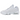 Nike Air Max 95 Essential White Grey Fog baskets vue latérale avec son design ondulé iconique, des lacets blancs et des unités Air visibles