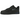 Nike Air Force 1 Low Jewel Black Grey Royal baskets vue latérale avec empeigne en cuir noir, semelle intermédiaire grise et logo Jewel Swoosh bleu.